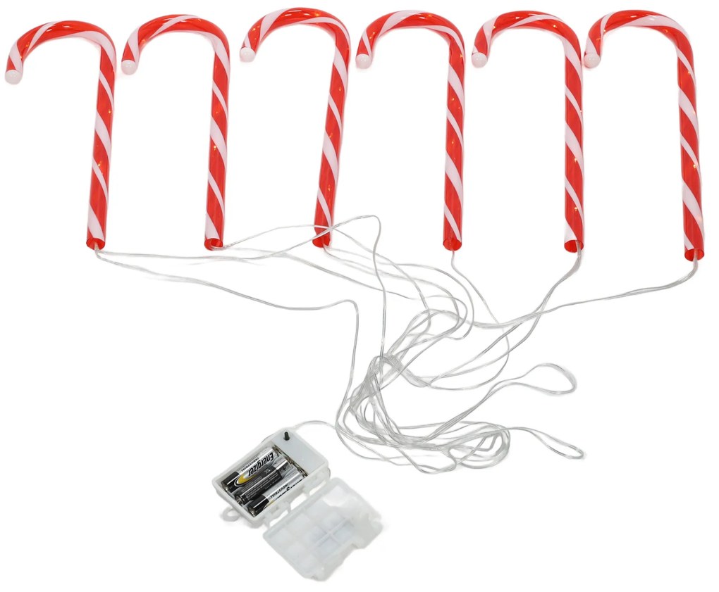 Zestaw 4 lamp świątecznych, 47 cm