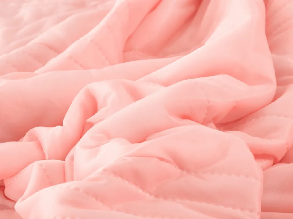 Chłodząca letnia kołdra CELIA, łososiowa Rozmiar: 200 x 220 cm