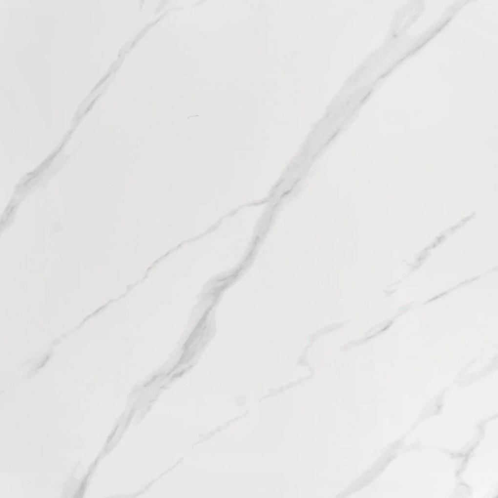 Stylizowany okrągły stół z marmurowym blatem Reginald Halmar