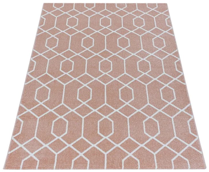 Dywan nowoczesny Efor geometria różowy 200 cm x 290 cm