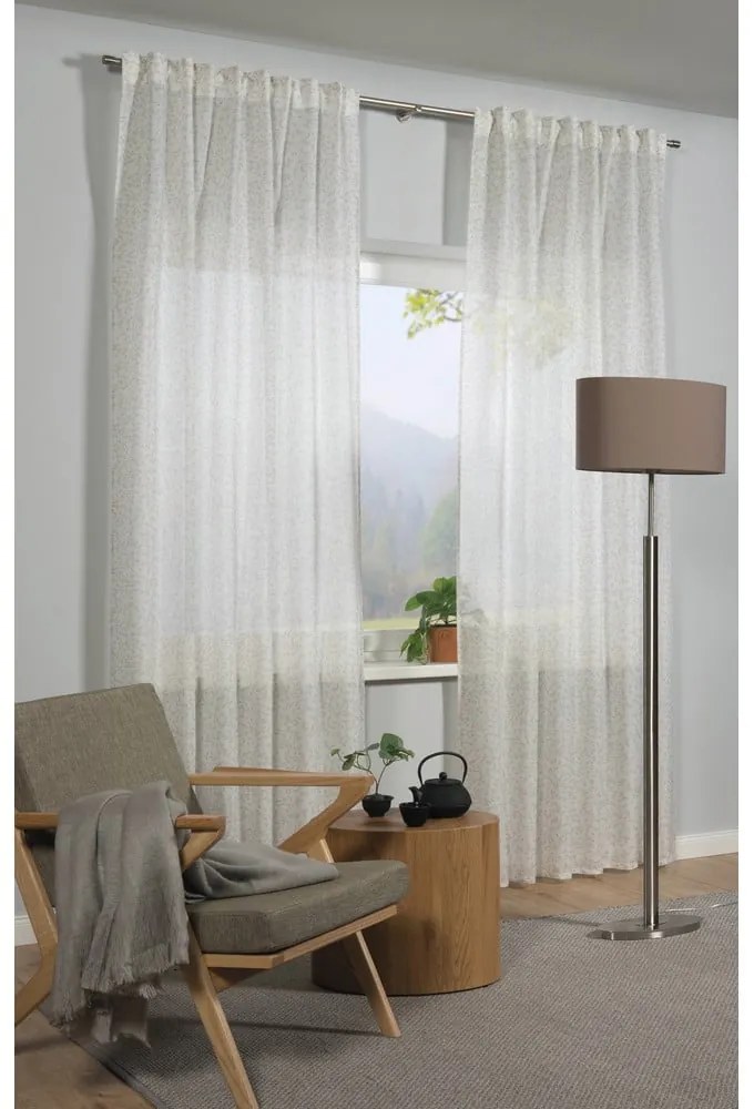 Biała firanka 135x245 cm Zen Silence – Gardinia