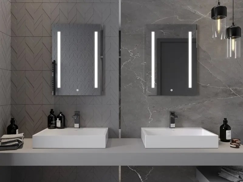 Mexen Remi lustro łazienkowe podświetlane 50 x 70 cm, LED 6000K, antypara - 9804-050-070-611-00