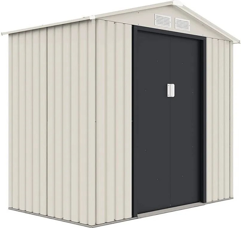 Metalowa altana ogrodowa "Nebraska" - 2,70 m² - Beżowy/szary antracyt