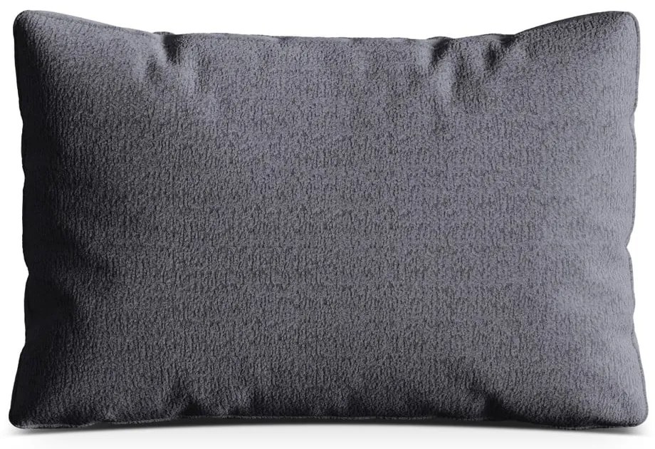 Ciemnoszara poduszka na sofę z materiału bouclé Kemi – Cosmopolitan Design