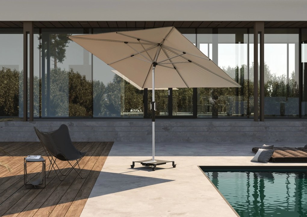 Knirps PHOENIX piaskowy parasol ogrodowy 245 x 245 cm