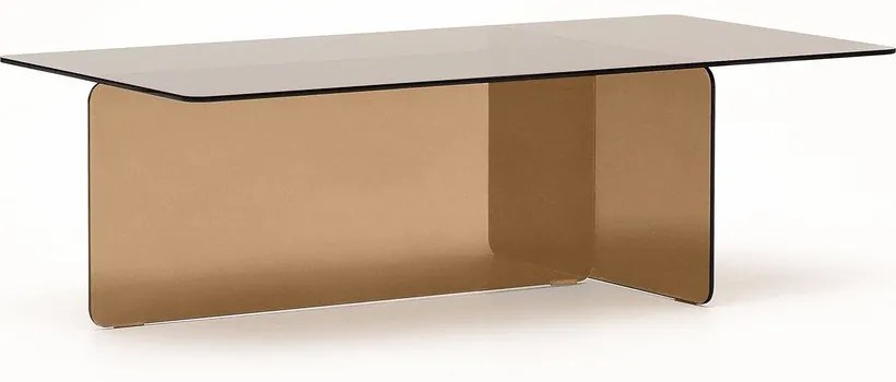 Brązowy szklany stolik 60x120 cm Zaren – Kave Home