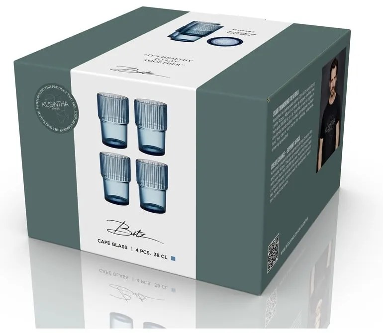 Szklanki zestaw 4 szt. 380 ml Kusintha – Bitz