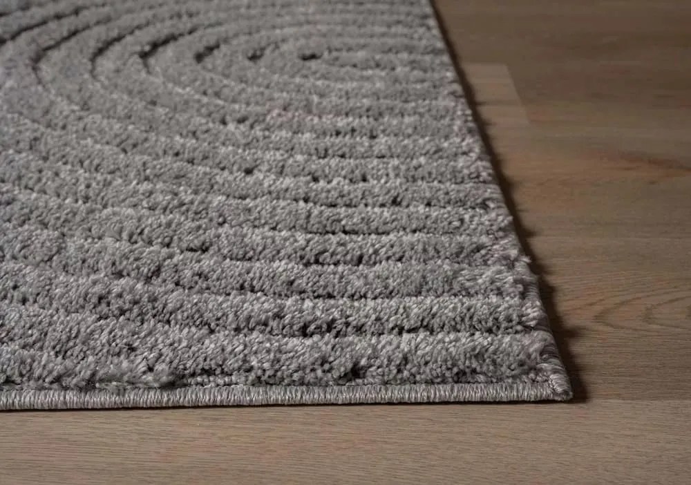 Dywan nowoczesny 3D Arc Geometria szary 160 cm x 230 cm