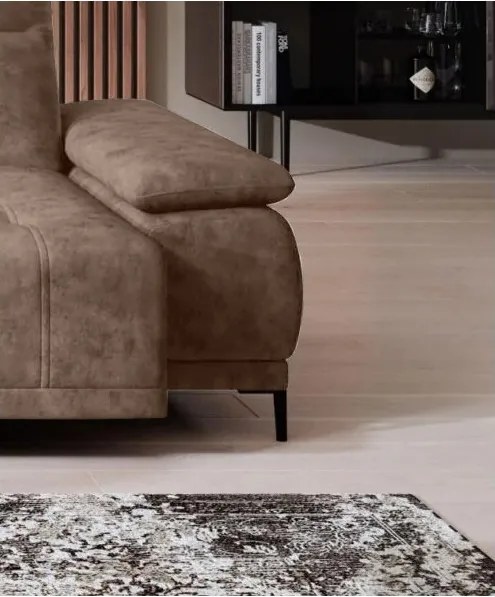 Narożnik FOCUS S Mini z elektryczną regulacją w tkaninie SALVADOR 03 WERSAL