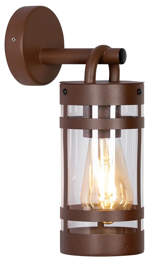Zewnetrzna Industrialna lampa ścienna zewnętrzna rdzawo-brązowa IP44 - RubenPrzemysłowy Oswietlenie zewnetrzne