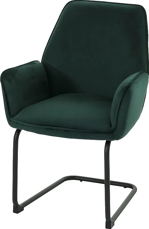 Krzesło wspornikowe MCW-G67,  zielony