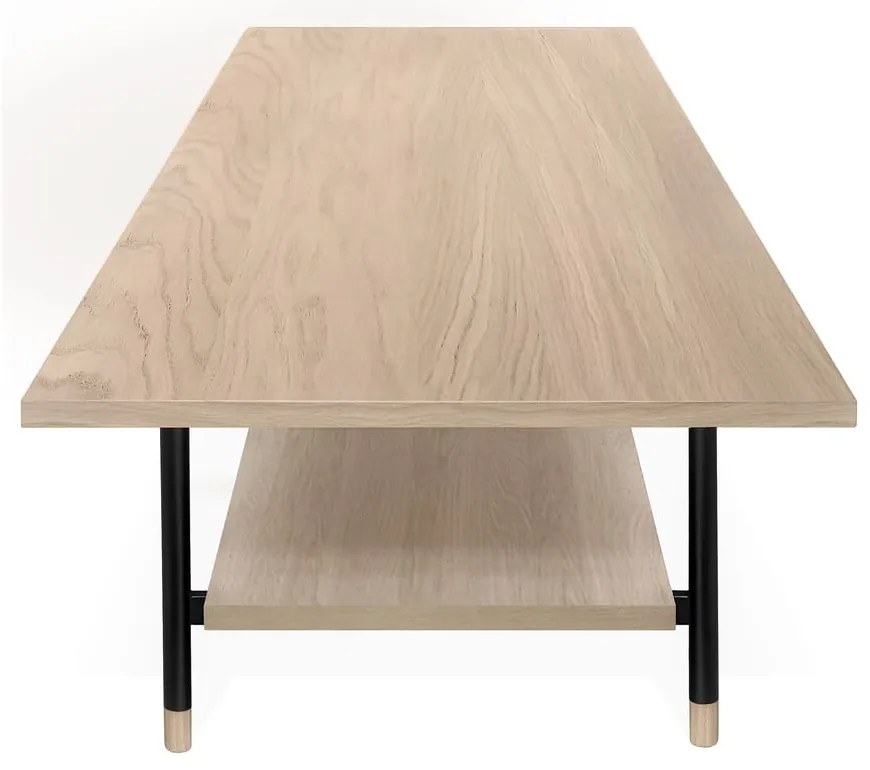 Naturalny stolik z blatem w dekorze dębu 60x120 cm Jugend – Woodman