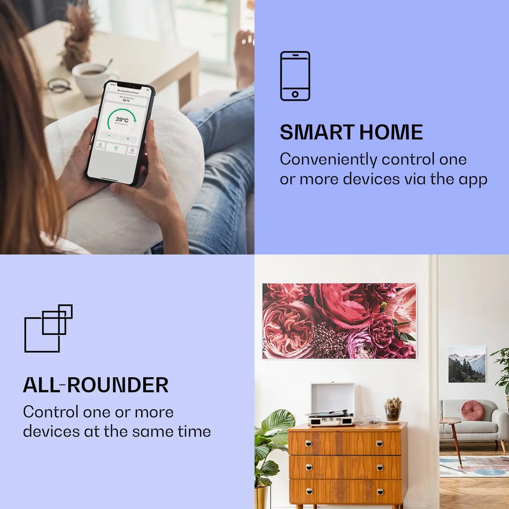 Klarstein Wonderwall Air Art Smart Panel grzewczy na podczerwień