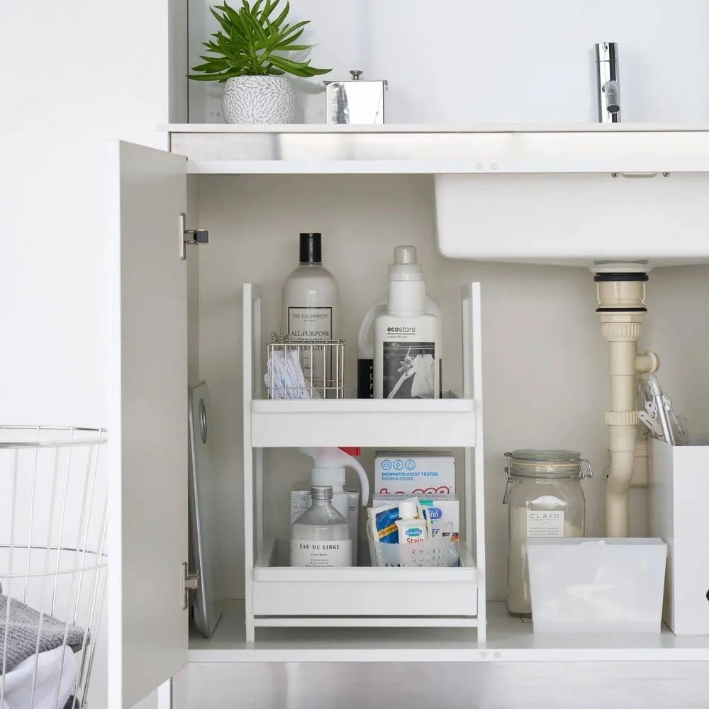 Biała metalowa dodatkowa półka 30x42 cm Tower – YAMAZAKI