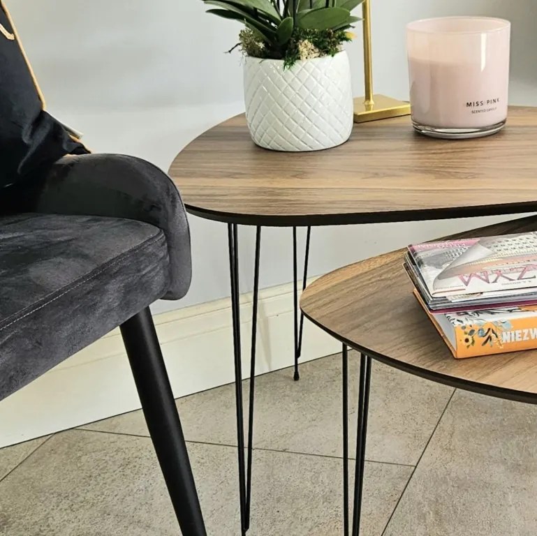 Zestaw 2 stolików kawowych