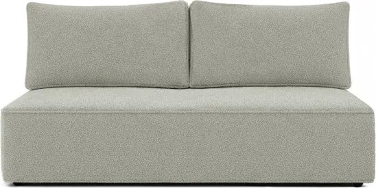Sofa z Funkcją Spania MAVIA Szara Boucle Nowoczesna