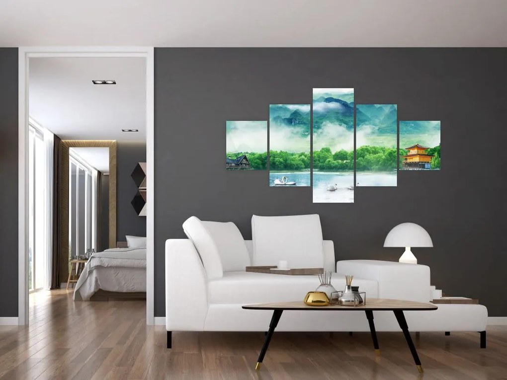 Obraz - Wymarzony krajobraz (125x70 cm)