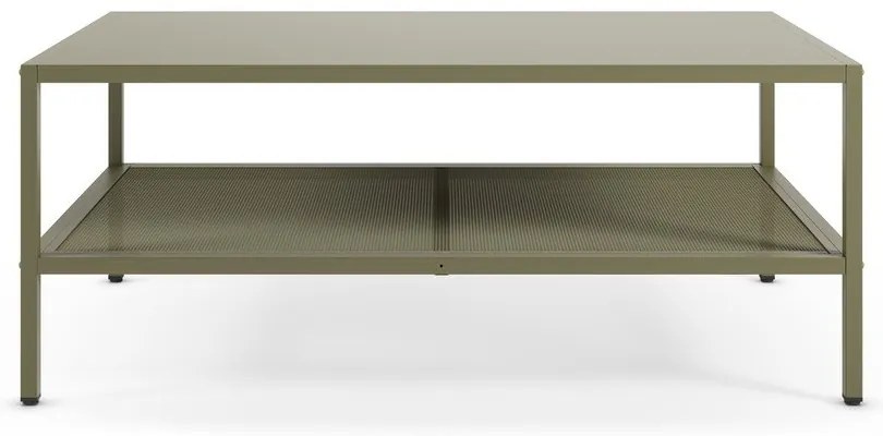 Zielony metalowy stolik 60x100 cm Fayna – Marckeric