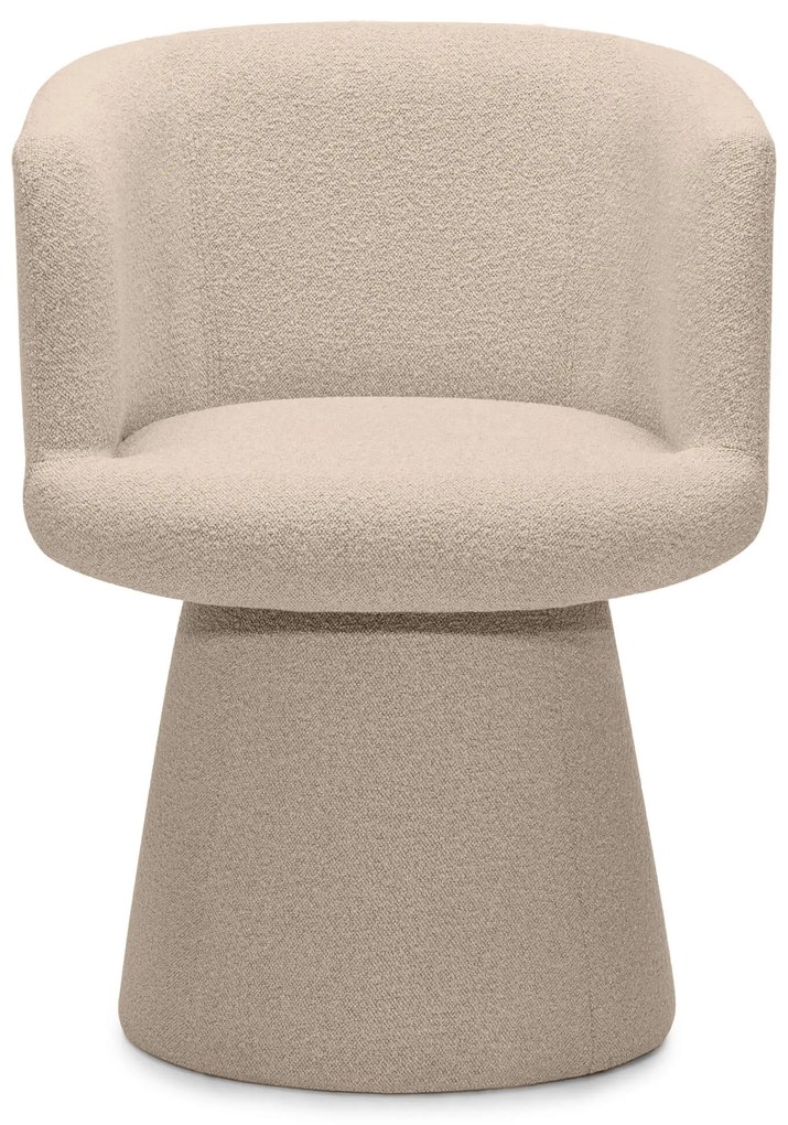 Obrotowy designerski fotel YATO, beżowy