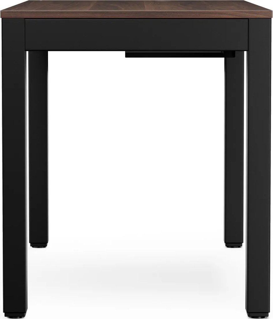 Biurko regulowane elektrycznie podnoszone czarne/orzech, 120x63 cm: EVAN