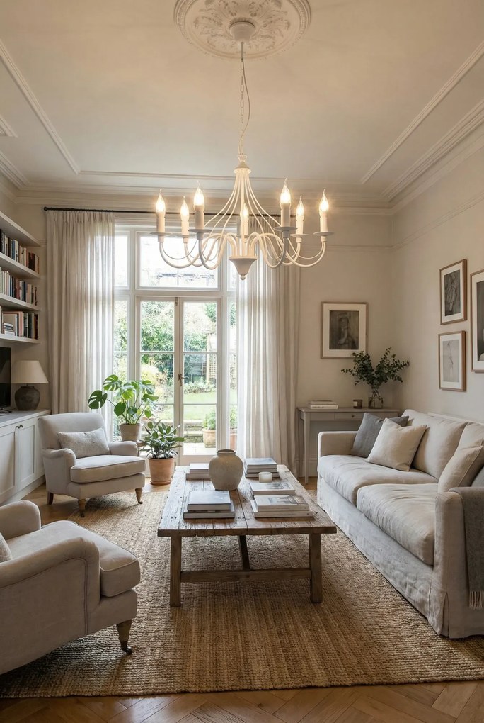 Żyrandol retro świecznik H9-H74