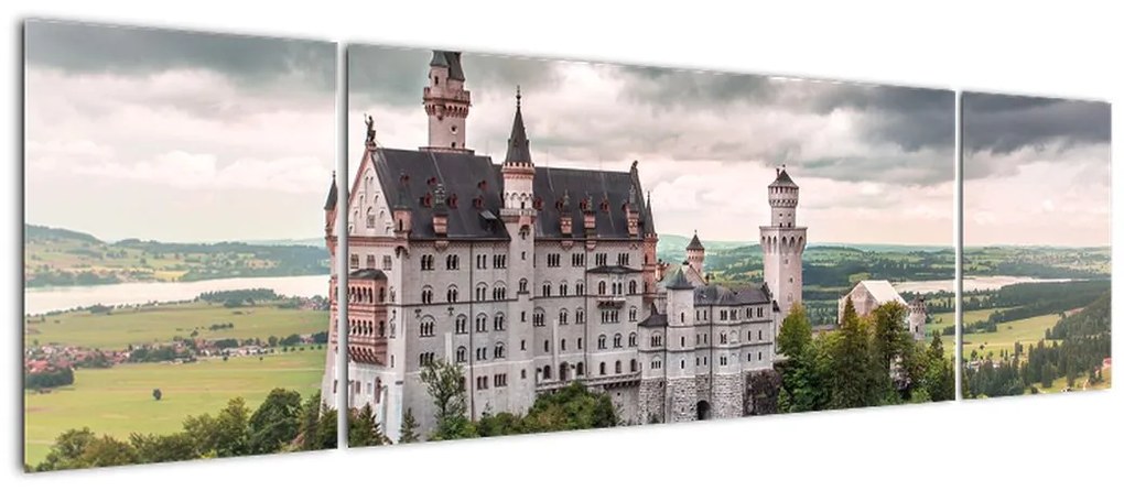 Obraz - Zamek na skałach (170x50 cm)