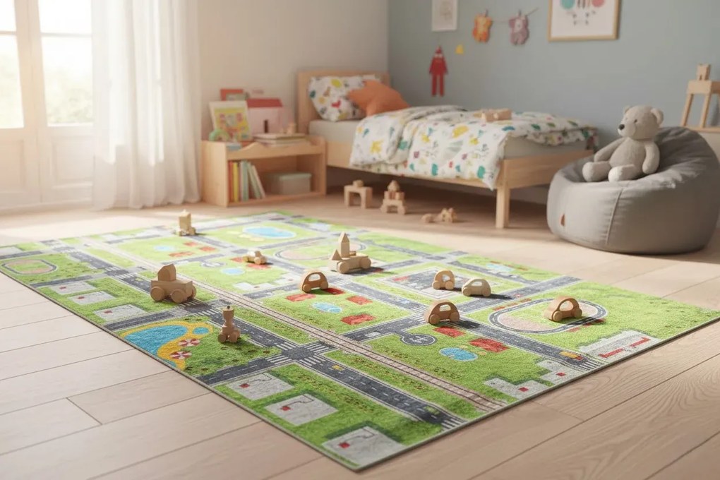 Dywan dziecięcy w ulice miasta K3-E75