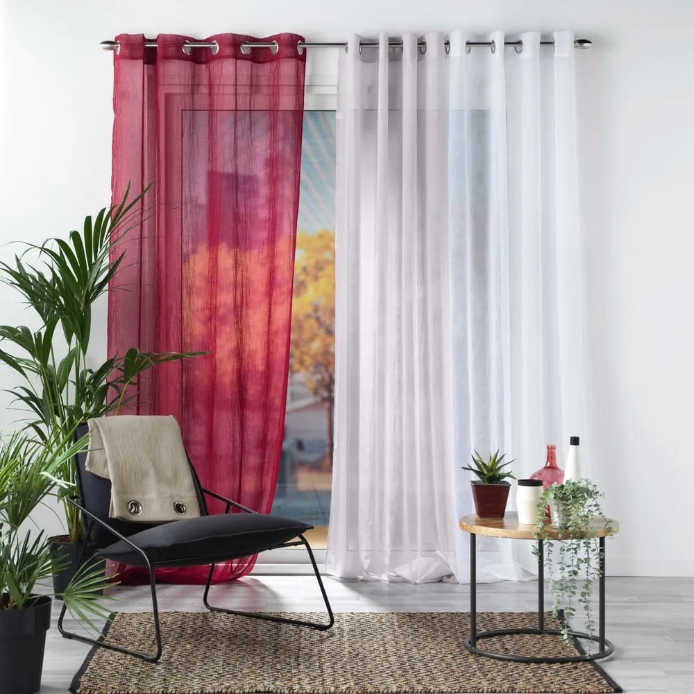 Firanka w kolorze khaki 140x280 cm Telma – douceur d'intérieur