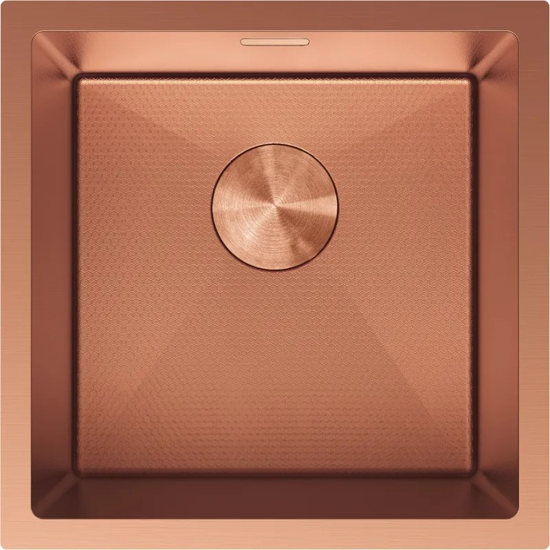 Mexen Trixo zlewozmywak stalowy 1-komorowy 440 x 440 mm, miedź HC - 6413441000-65HC