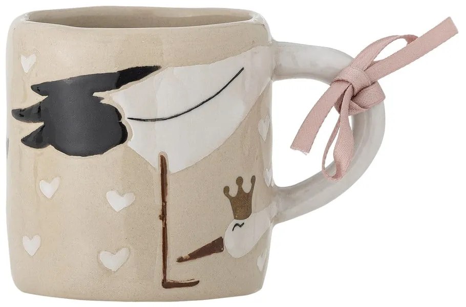 Beżowy ceramiczny kubek dla dzieci 225 ml Bambino – Bloomingville Mini
