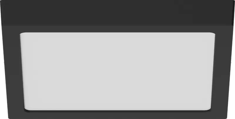 Mexen LDSS plafon sufitowy LED natynkowy 30 x 30 cm, 24W, Zimna - 6500K, 1920 lm, czarny - L213-030-2465-70