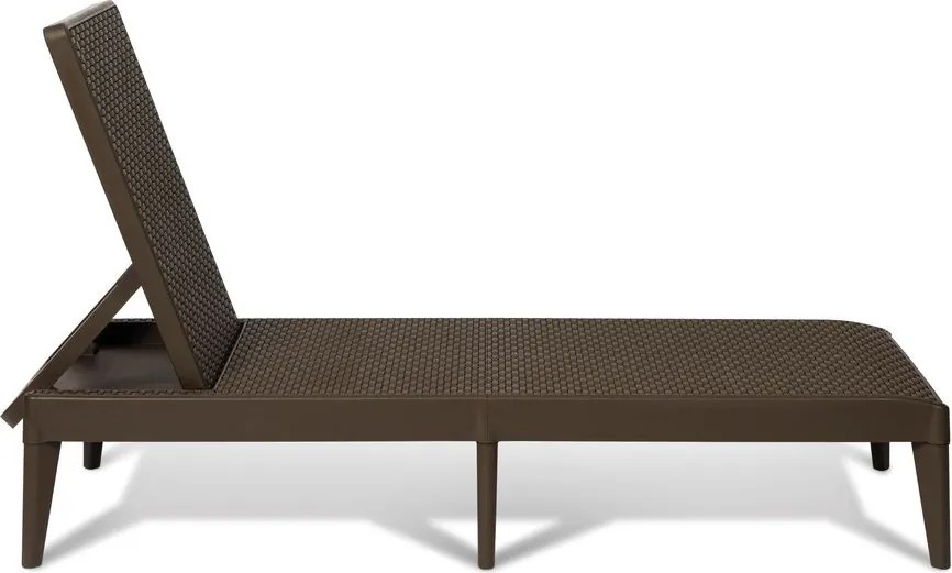 NUMANA, Leżak ogrodowy plastikowy  brązowy