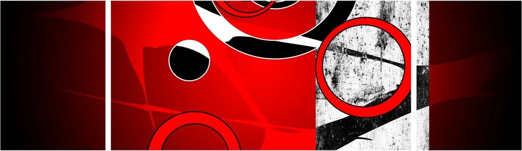Obraz abstrakcji (170x50 cm)