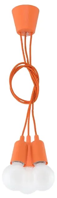 Pomarańczowa loftowa lampa wisząca - EX542 B4-D26