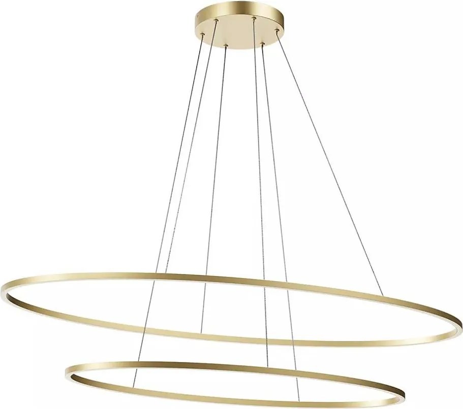 Redo 01-3300 - ściemnialny żyrandol LED na linkach LEO LED/115W/230V brązowy