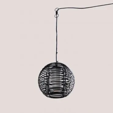 Lampa Sufitowa Wisząca Do Użytku Zewnętrznego Z Polietylenu Bissel Czarna - Sklum