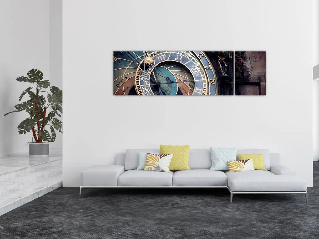 Obraz - Praski zegar astronomiczny, Praga (170x50 cm)