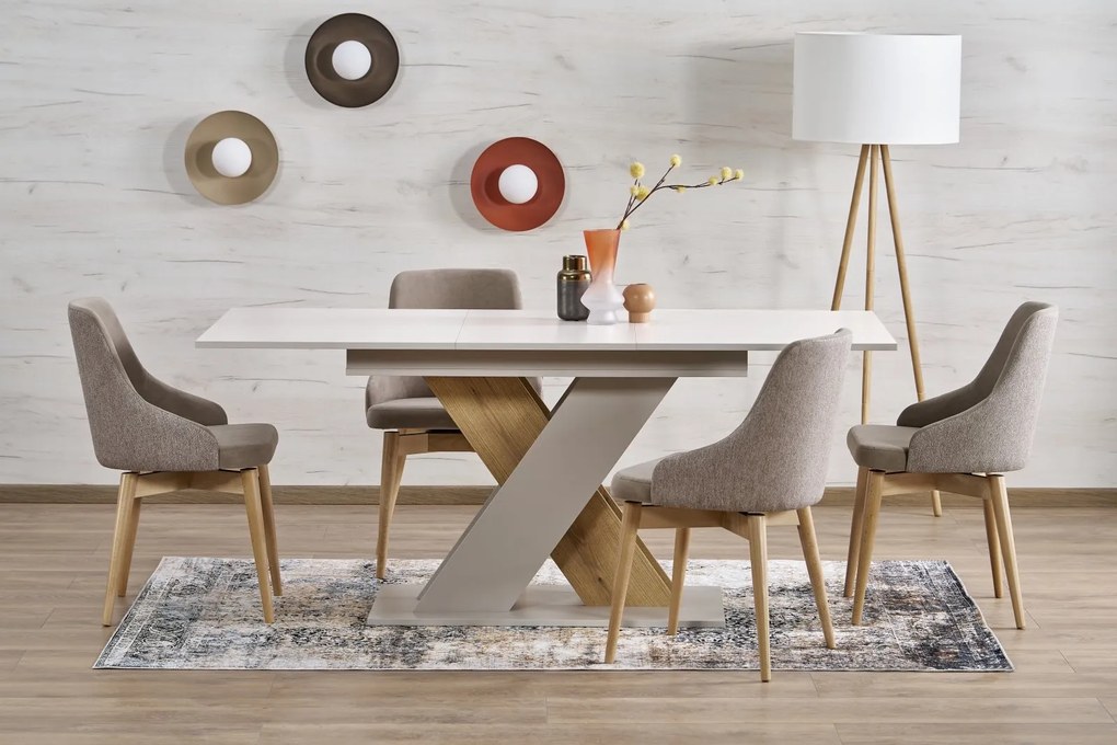 Stół do jadalni w kaszmirowym kolorze Xarelto Halmar