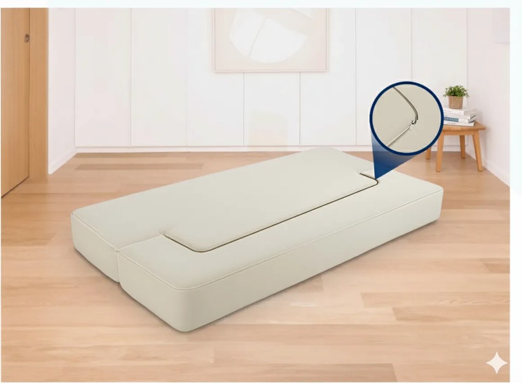 Sofa-materac 2w1 beżowa  CREAM/BEIG