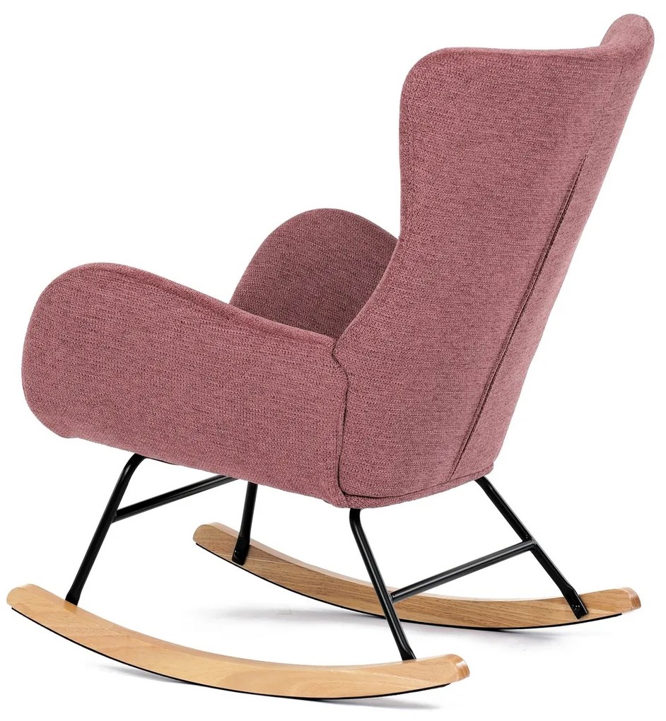 Fotel bujany PINK2, różowy