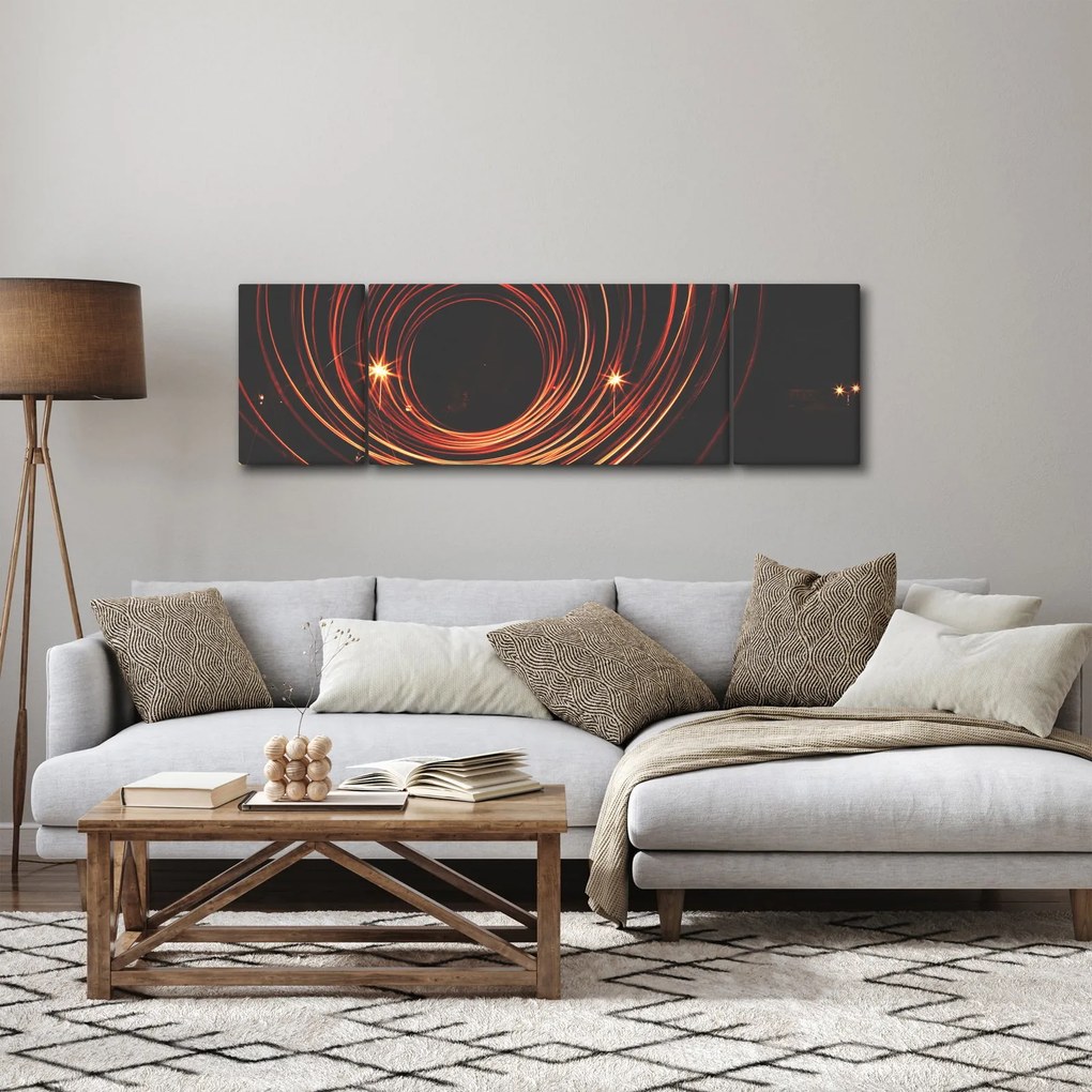 Obraz abstrakcyjnych linii (170x50 cm)