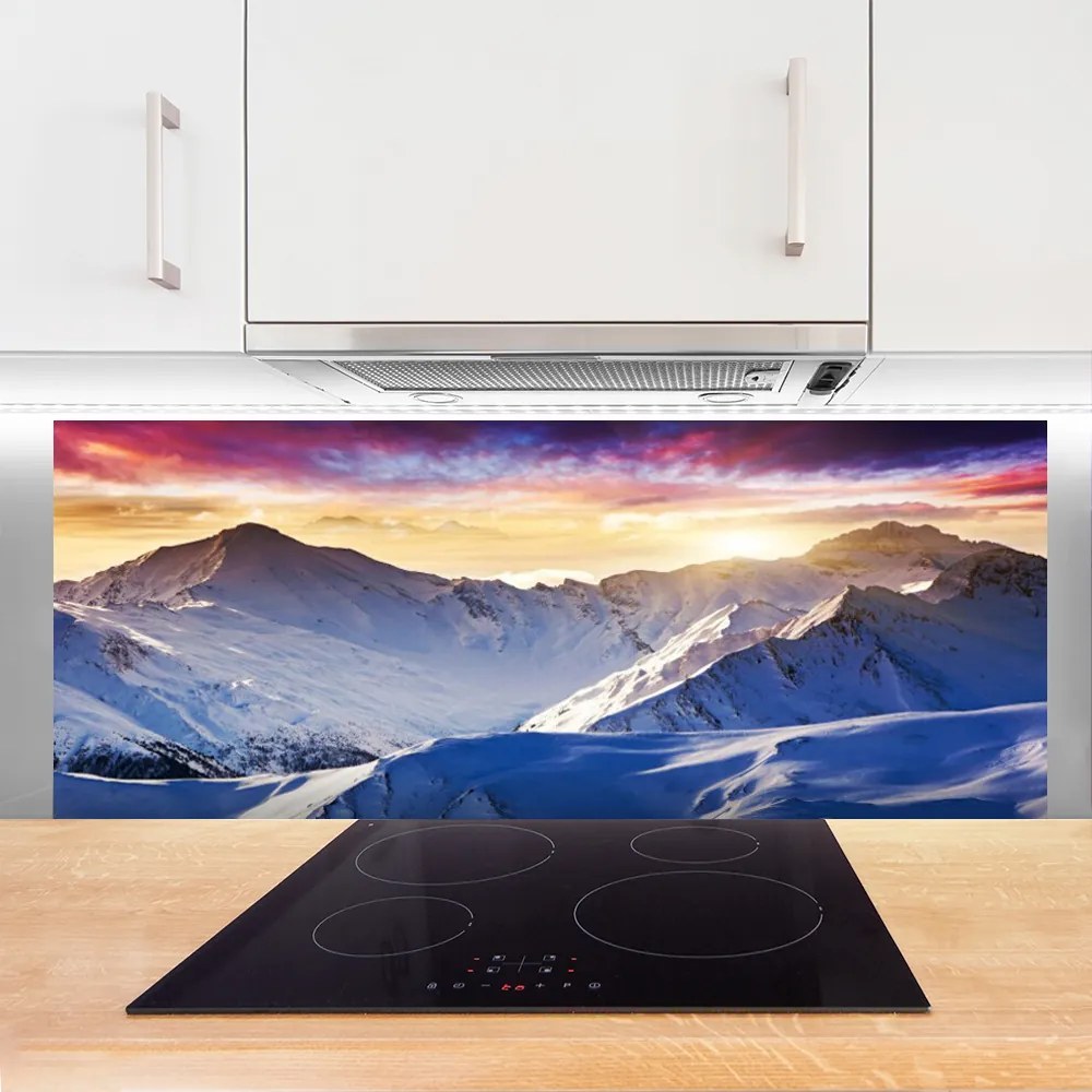 Panel Szklany Majestat Śnieżnych Szczytów