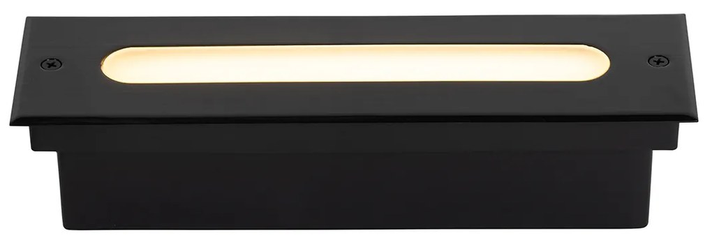 Zewnetrzna Nowoczesny klosz ogrodowy czarny 30 cm z LED IP65 - Eline Nowoczesny Oswietlenie zewnetrzne