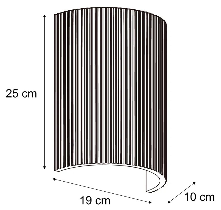 Skandynawski kinkiet beżowy owalny - Plaster