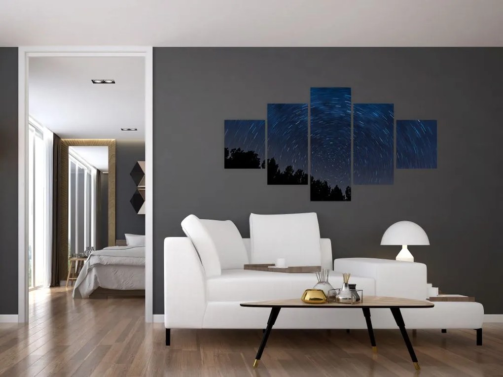 Obraz nocnego nieba (125x70 cm)