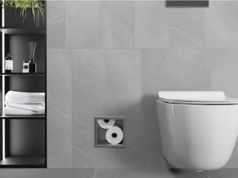 Mexen X-Wall-B magazynek na papier toaletowy, inox - 1915