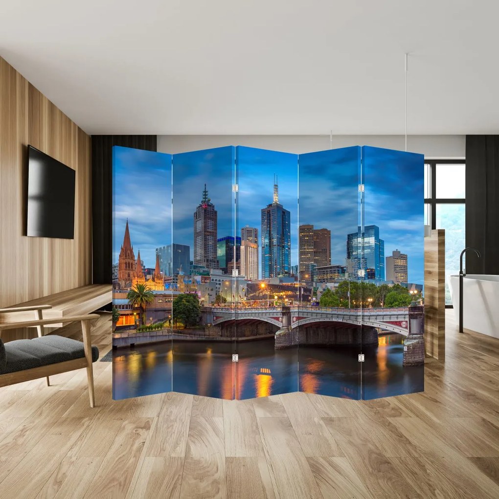 Parawan - Miasto Melbourne (210x170 cm)