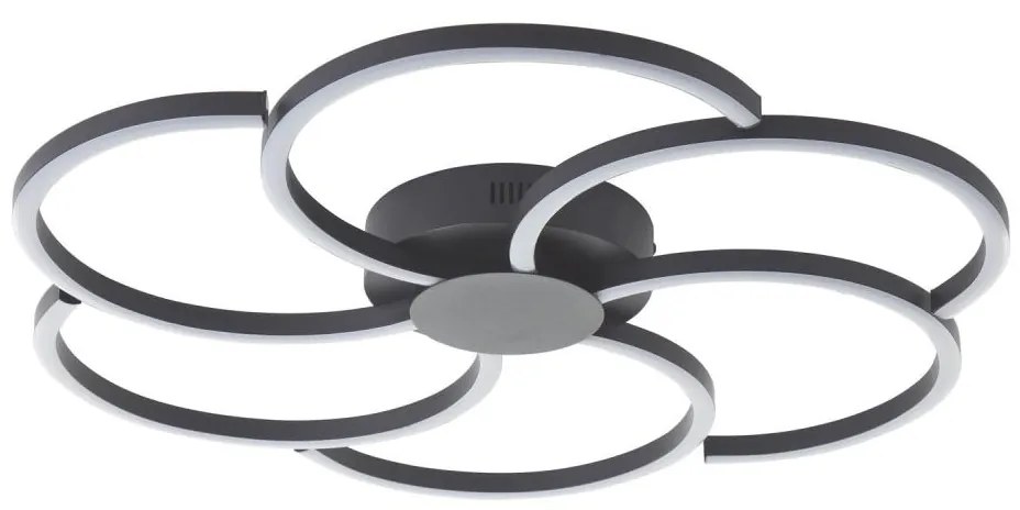 Brilliant - LED Plafon FICO LED/32W/230V śr. 65 cm czarny
