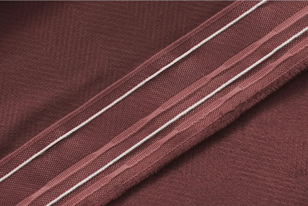 Zasłona zaciemniająca ELVIO VELVET 140x250 cm, staroróżowa Zawieszanie: Taśma z wiązaniami