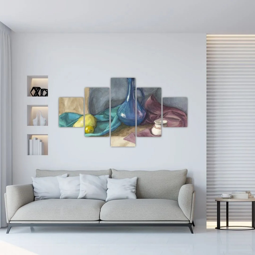 Obraz - Malowana martwa natura (125x70 cm)